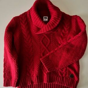 Janie and Jack Cable Knit Pullover Sweater Baby Boy Christmas Red